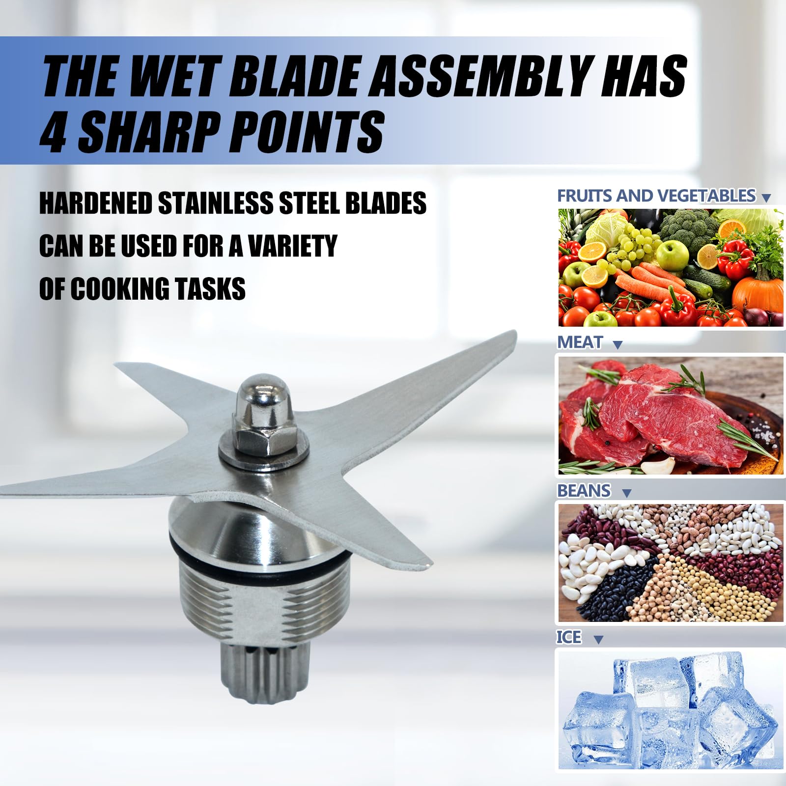 105733 Blender Ascent Blade Replacement Part Fit for Vitamix